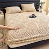 Carved Velvet Thick Winter Bed Sheet Jacquard Tafu Velvet Bed Cover Simmons Mattress Protective Cover