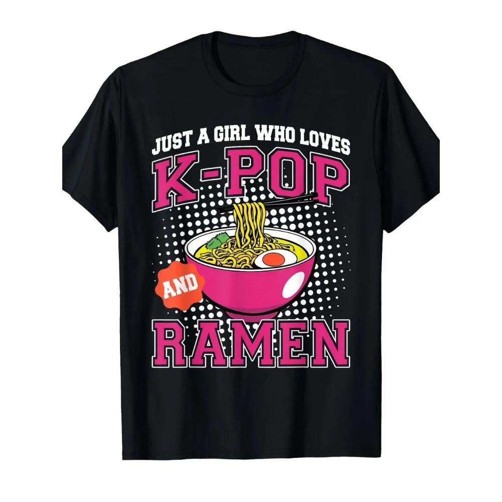 Popular children's T-shirts, music, Korean anime, T-shirts, rap, hip-hop, girls' clothes, gifts, cute T-shirts, children's tops
