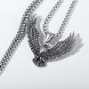 YQ 316L Stainless Steel Viking Eagle Pendant Necklace for Men Punk Gothic Jewelry