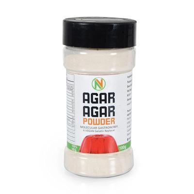 NatureVit Agar Agar Pulver 100g | Natürlicher Vegetarischer Gelatineersatz