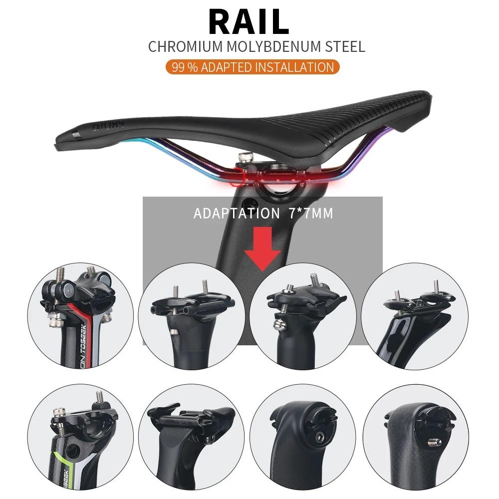 TOSEEK Racing Bicycle Saddle Training Grade Man Road Tt TimeTrial Triathlon Bike Lightweight Cushion Seat PRO143