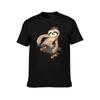 Punk Sloth Skater Skateboarding TShirt Sweat Resistant Workout Tee Shirt