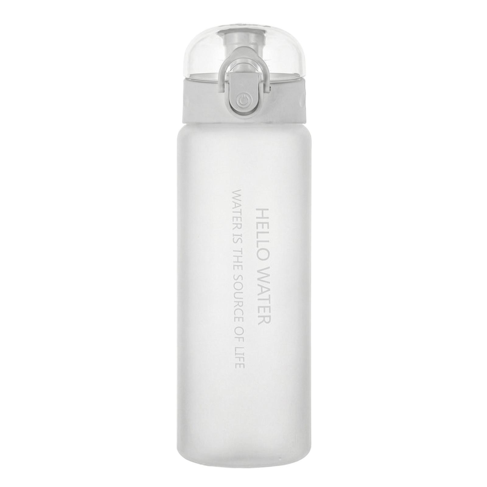

English: Frosted Portable Travel Mug Student Sports Water Cup for Coffee one size білий