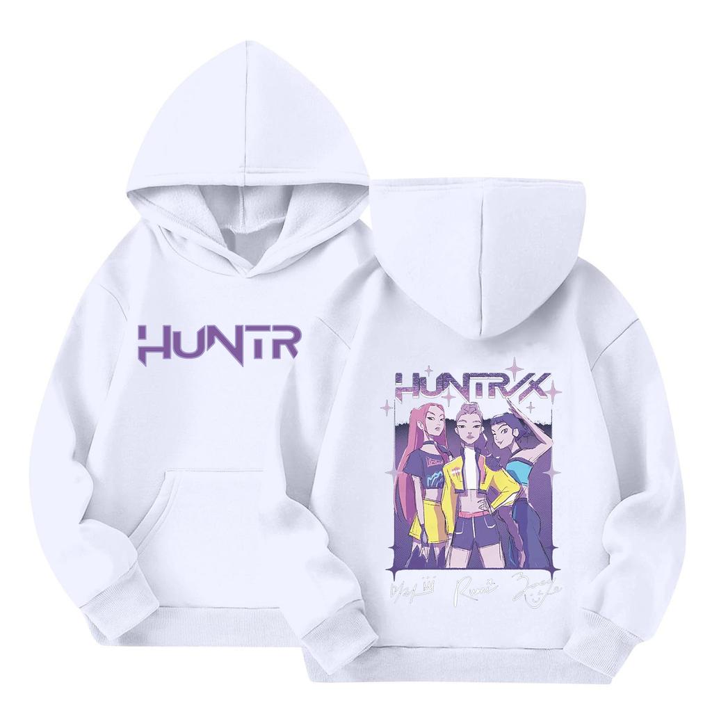 Kids' Long Sleeve Loose Pullover Letter Print Drawstring Hooded Sweatshirt