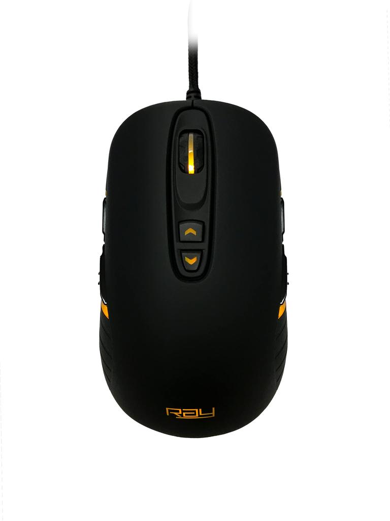Ray Gaming Mouse Left and Right Symmetrical 9 Buttons Up To Optical Sensor PixArt PMW3360 Black Pawn+ 12,000DPI