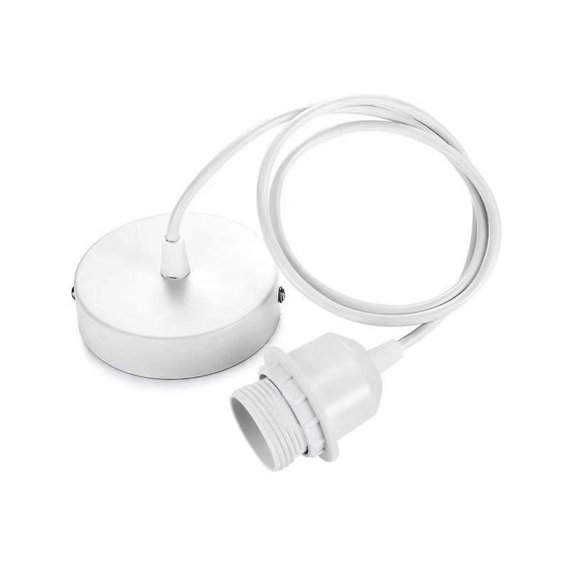 Vintage E27 Screw Base Pendant Light with Wire and Plastic Holder for Creative DIY Restaurant Decor