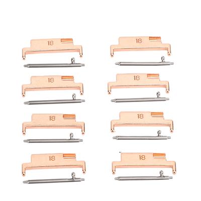4 Pairs Band Adapters and Lugs Metal Quick Release Connection Adapter for 18-22mm Watch Strap