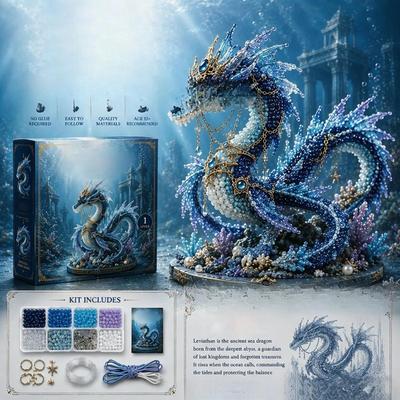 Bead Kits for Adults Sea Animal Making Craft Beads 3D Desk Decor for Beginners Kids Girls Boys Adults Birthday Holiday Party Art