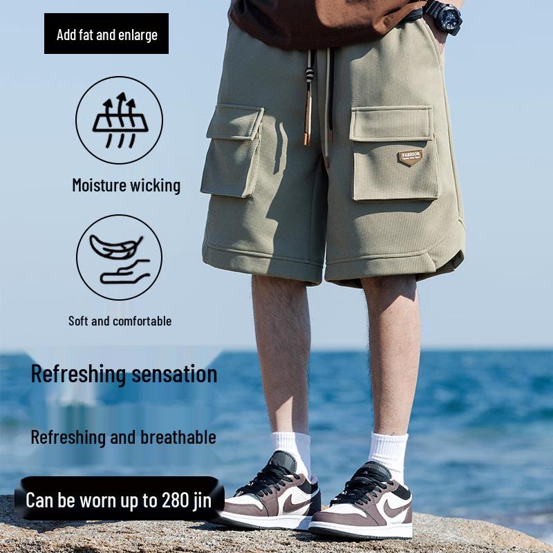 Men s Plus Size Loose Fit Summer Cargo Shorts 2XL
