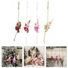 55KF Christmas Tree Santa Doll Decorations With Rope Santa Clause Figure Resin Hanging Ornament For Home Party Decoration