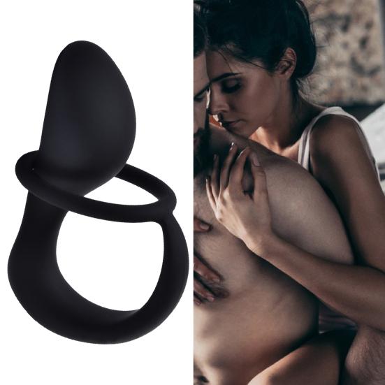 Anal Plug Eco-friendly Fine Workmanship Black Male Prostate Stimulator for Couples