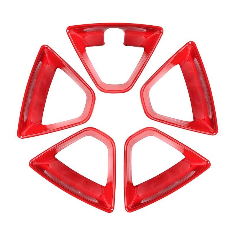 

Украшение автомобиля, украшение для шин, колес, протектор, внешние аксессуары, чехол для Suzuki Jimny 2019 Up ABS Пластик красный