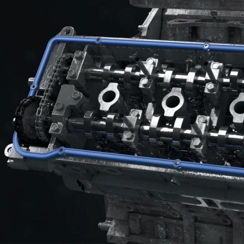 Ventildeckeldichtungssatz mit Ösen für 1999-2003 Dodge-V8 4.7L VIN-CODE J N SOHC VS50521R MA-4216904767 Autozubehör