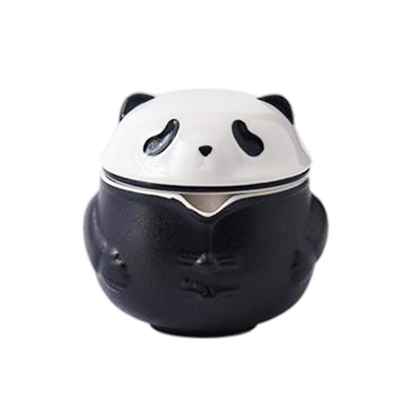 Ceramic Kung Fu Teaware Sets Creative Panda Tea Set Household Portable Travel Teacups One Pot Three Cups with Gift Box Drinkware