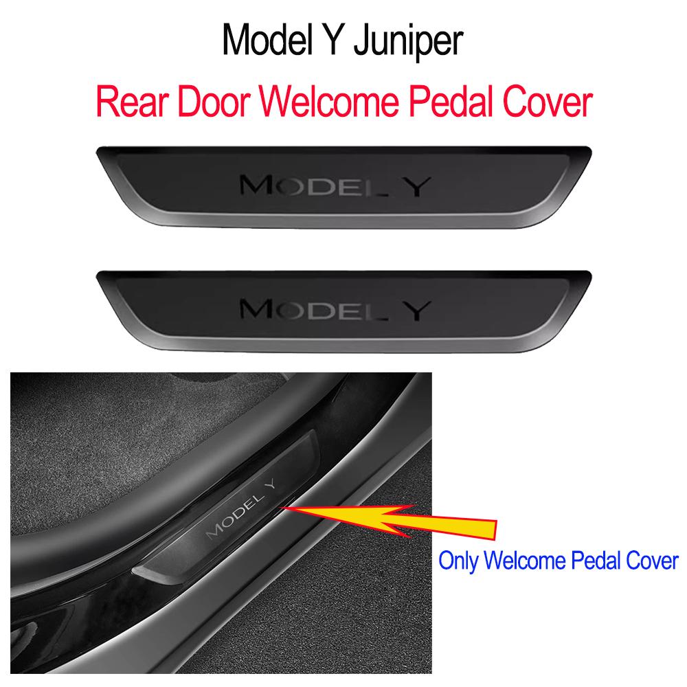 For Tesla Model Y Juniper Model 3 2026 2026 Door Sill Protective Pad Cover Guards Threshold Strip Car Anti Kick Pads Accessories