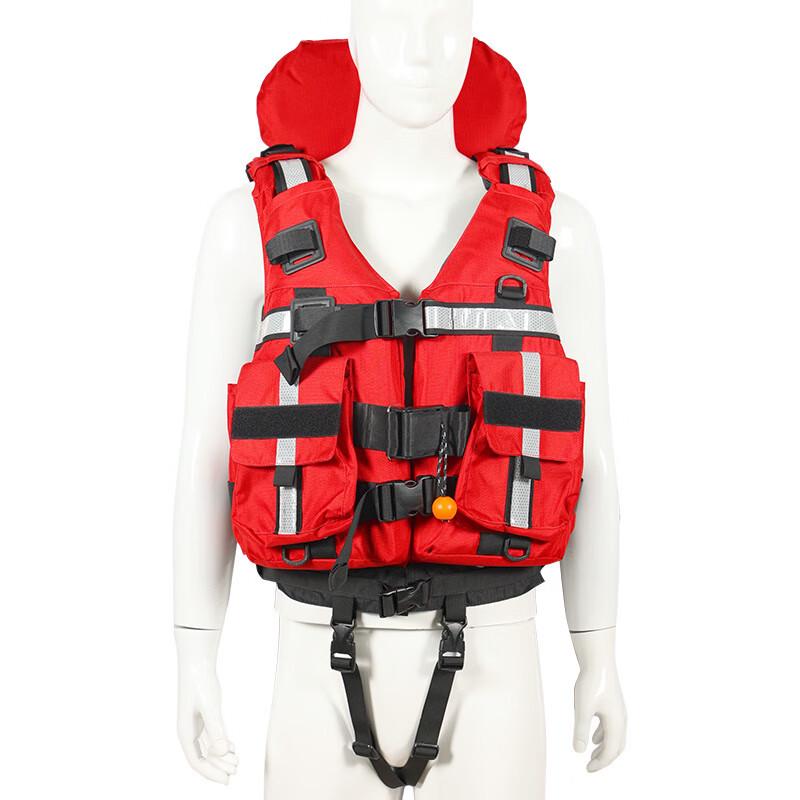 Professional Whitewater Rescue Life Vest with Collar One Size