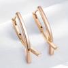 1 Pair Golden Color Cross Earrings Women Wedding Drop Earrings Jewelry