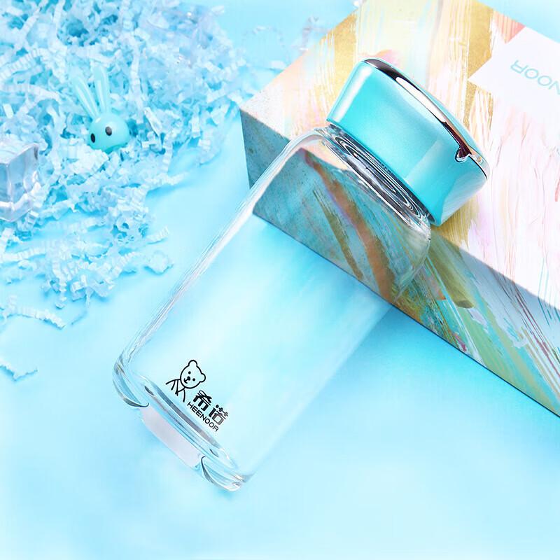 Heenoor Portable Single-Layer Glass Water Bottle