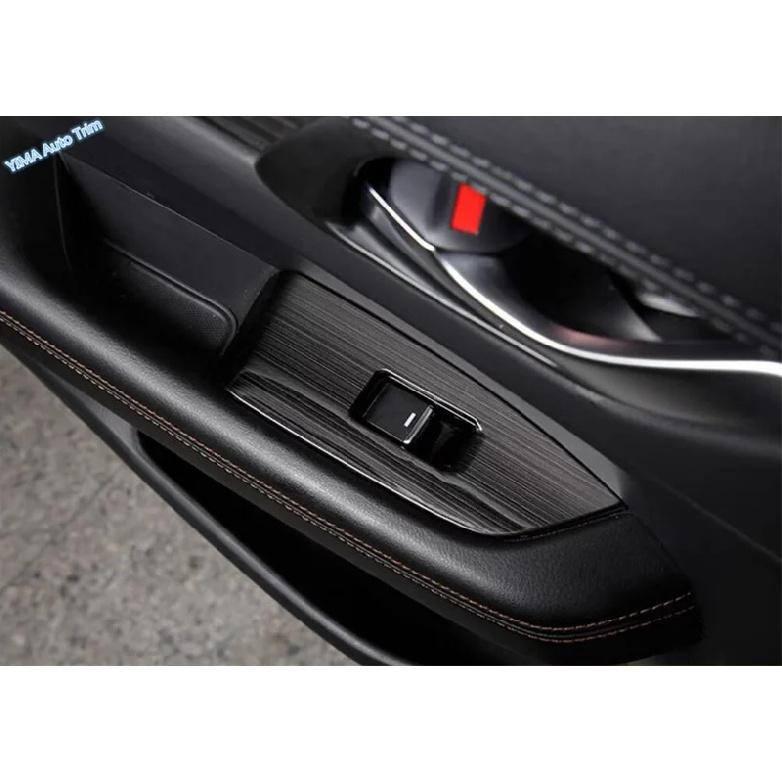 LHD Window Lift Switch Panel Adjust Cover Trim Stickers Strips Garnish Decoration Car Styling Fit For Mazda CX-5 CX5 2017 - 2024