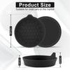 SINGARO Car Cup Holder Coaster,Silicone Cup Holder Insert,Universal Non-Slip Cup Holder,Car Accessories Interior Unisex 4 Black