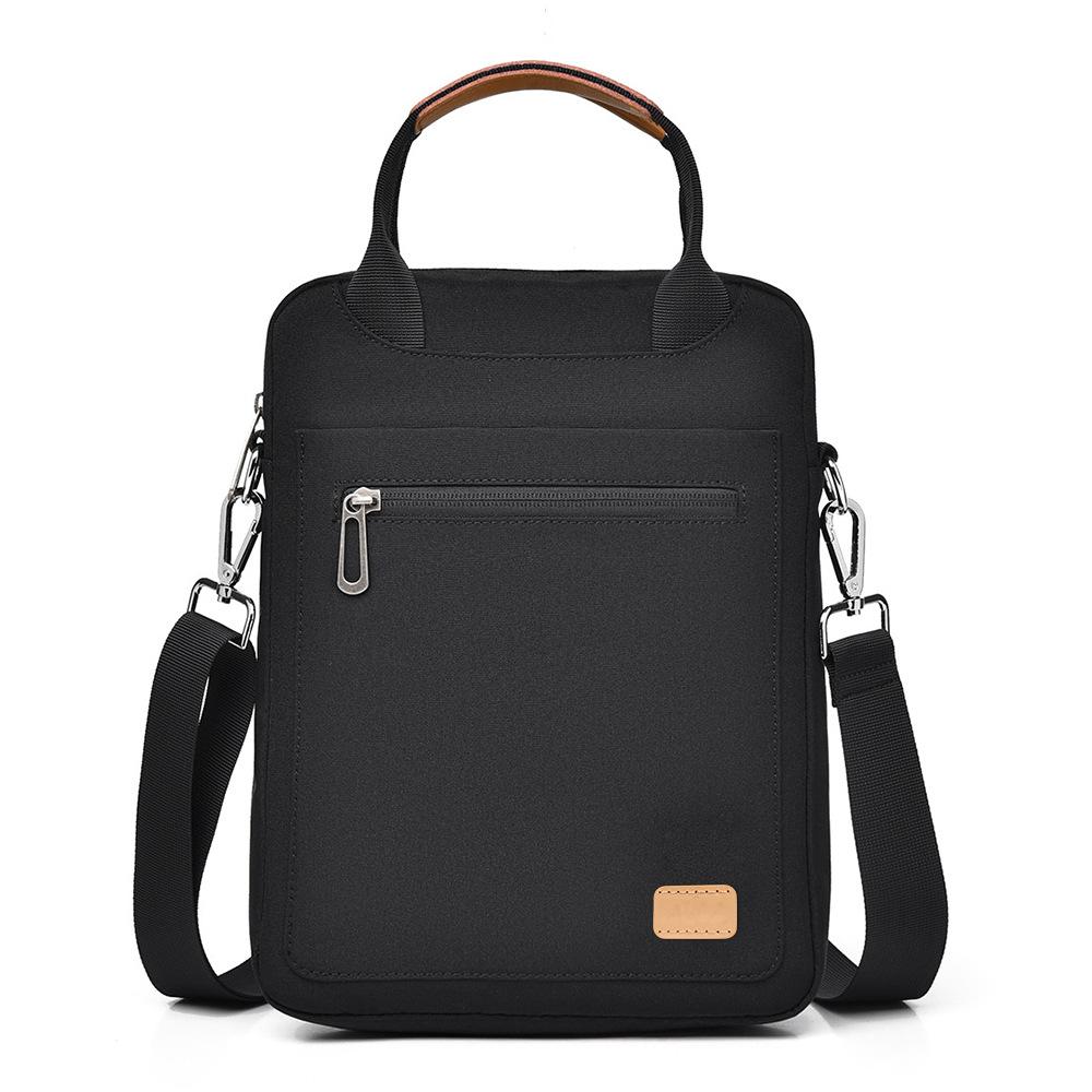 Simple Portable Laptop Bag Handbag Tablet One Shoulder Crossbody Bag Suitable for 12-13 Inches 12-13 inches чёрный