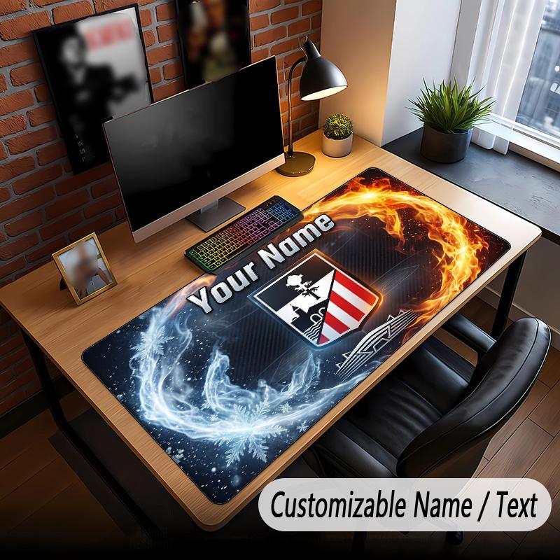 Large Mouse Pad Athletic Bilbao FC Print Custom Name Text Desk Mat for Office Gaming