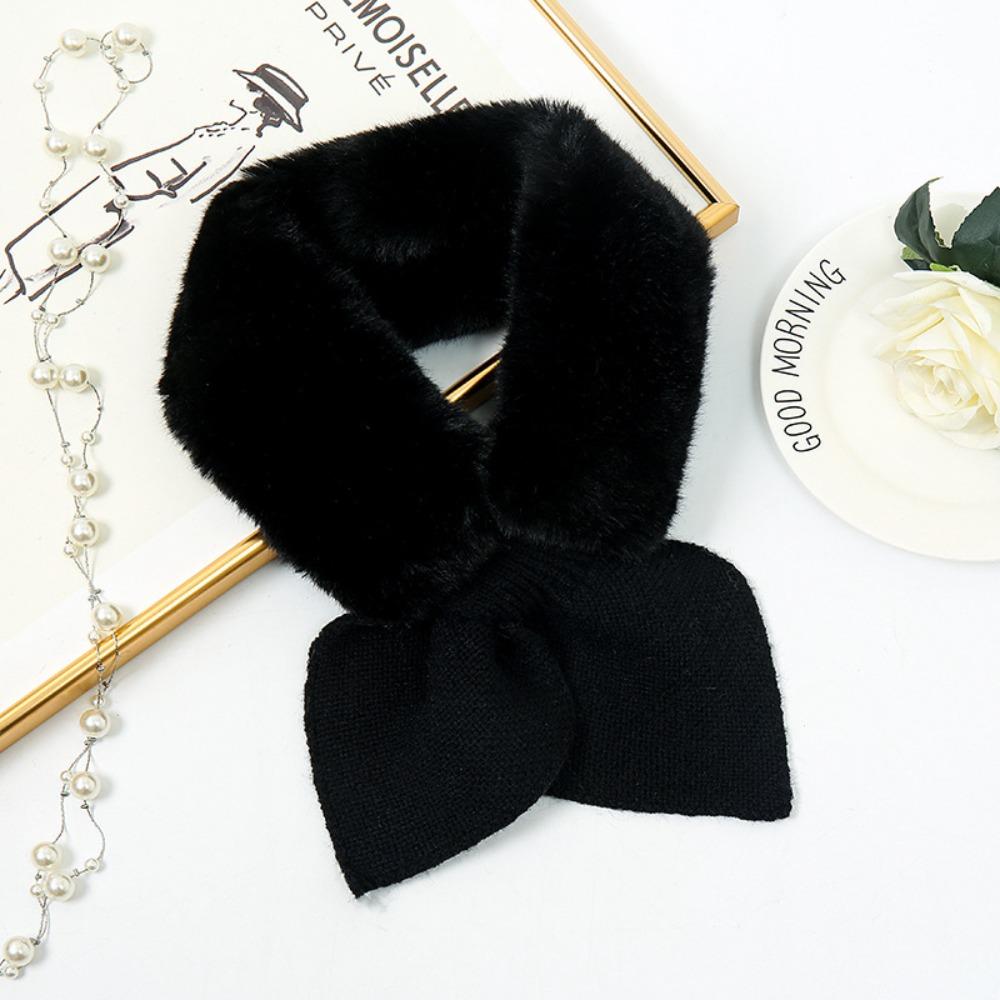1Pc Scarf Female Winter Korean Version Female Plush Sweet Thickened Warm Autumn And Winter Student Scarf Versatile