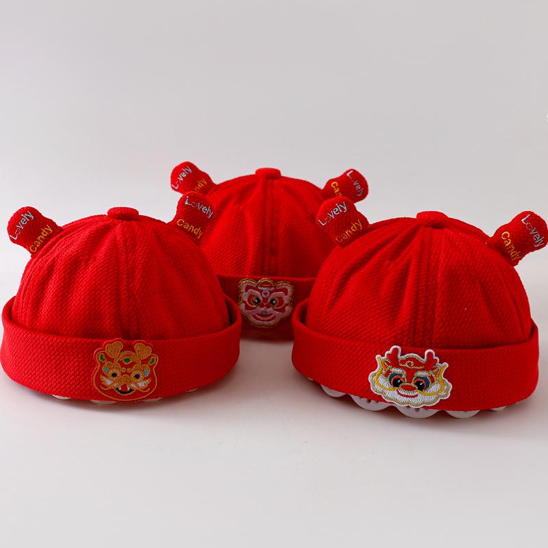 Infant Red Birthday Hat: Festive Spring/Autumn Toddler Cap for Babies