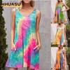Fashion Summer Spring Sleeveless U-Neck Casual Dresses