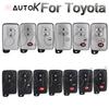 Car Key Shell Smart Key Case For Toyota Camry Prius Rav4 Avalon Corolla Land Cruiser Venza Car Key Case Fob 2/3/4 Buttons