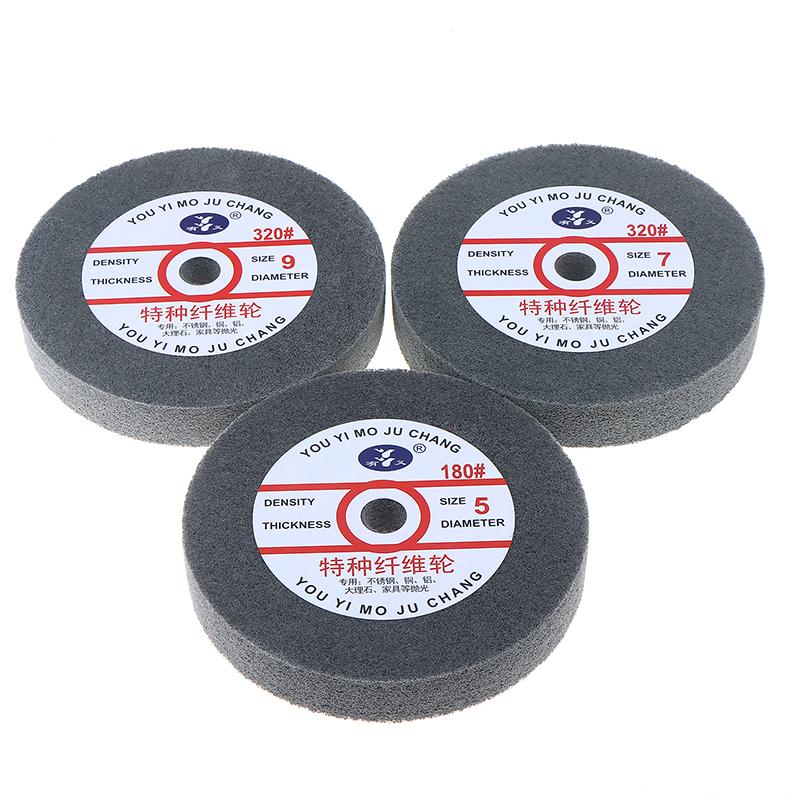 Hot Sale Metal Polishing Wheel 150*25mm Non-Woven Abrasive Disc Nylon Fiber 5P/7P/9P Options 180# For Polishing Operations