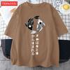 Free Fish In The Water Design Mens T Shirts Cotton Casual TShirt Summer Crewneck Streetwear Fashion Oversize Short Sleeve