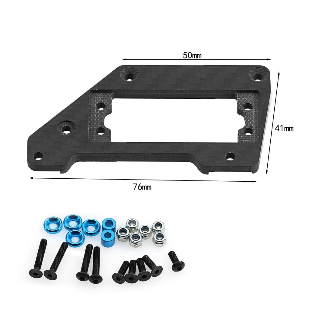 Carbon Servo Axle Mount, Upgrade Parts for SCX10 1Celsius10 RC Car, Lightweight Design Improves Stability and Performance