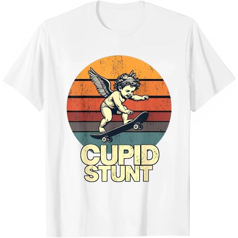 Das Neueste Herren-T-Shirt aus reiner Baumwolle von Cupid im Jahr 2025 ist bequem und von hoher Qualität. Es ist geeignet für Strandreisen Partys