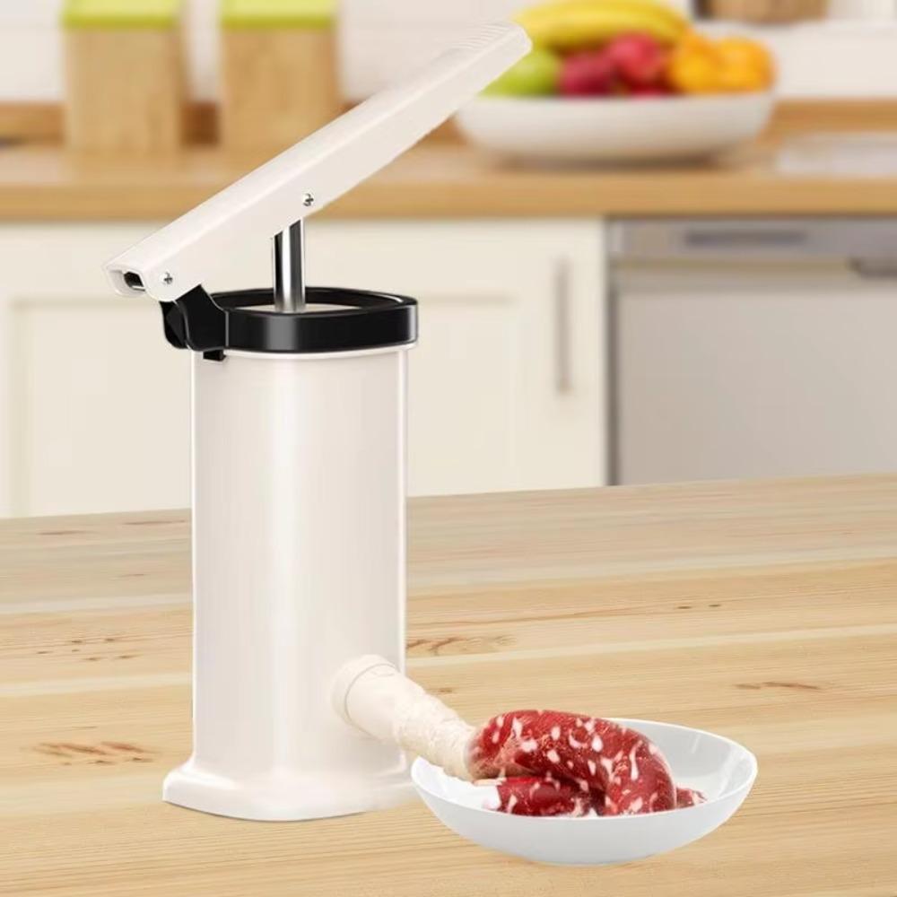 Large Capacity Manual Sausage Stuffer Homemade Sausage Filler Fast Meat Filling Machine  Cooks