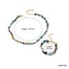 Necklace for Women Jewelry Gravel Beaded Natural Stone Necklace Handmade Colorful Stone Bracelet Necklace Women Beautiful Elegant Necklace for Her