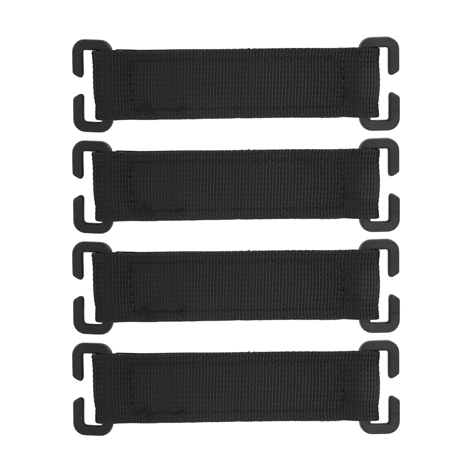 

4 шт. полоски Molle для рюкзака, черные, с мощным захватом, с сильной адгезией, нейлоновые нашивки-липучки Molle для