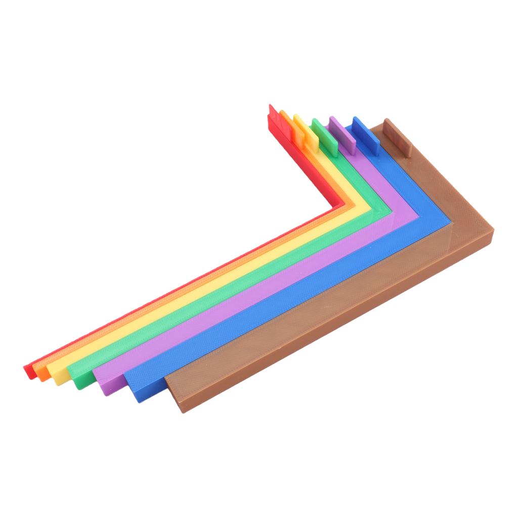 7PCS Paper Crafting Alignment Guides with Storage Case Color Coded Layering and Matting Spacers for Card Making