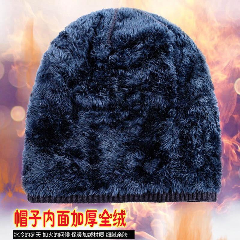 Men's and women's knitted hats wool hats fashion metal logo outdoor warm hat fleece ear protectors