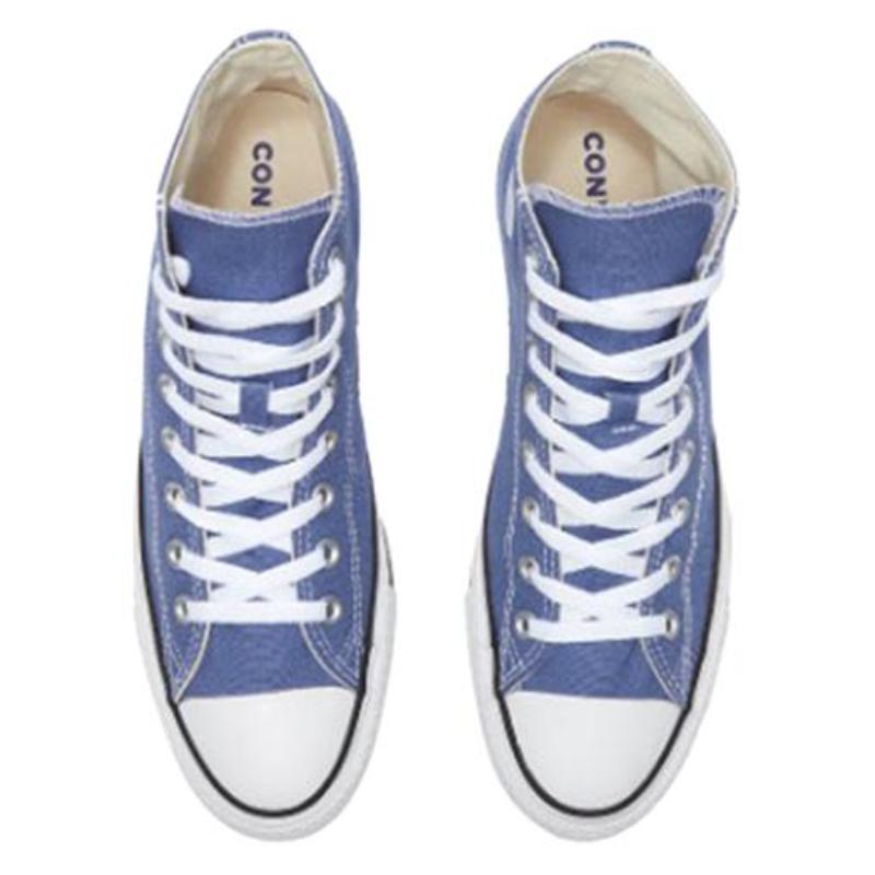 Converse Chuck Taylor All Star Round Toe Lace-up High-top Canvas Shoes Unisex Blue