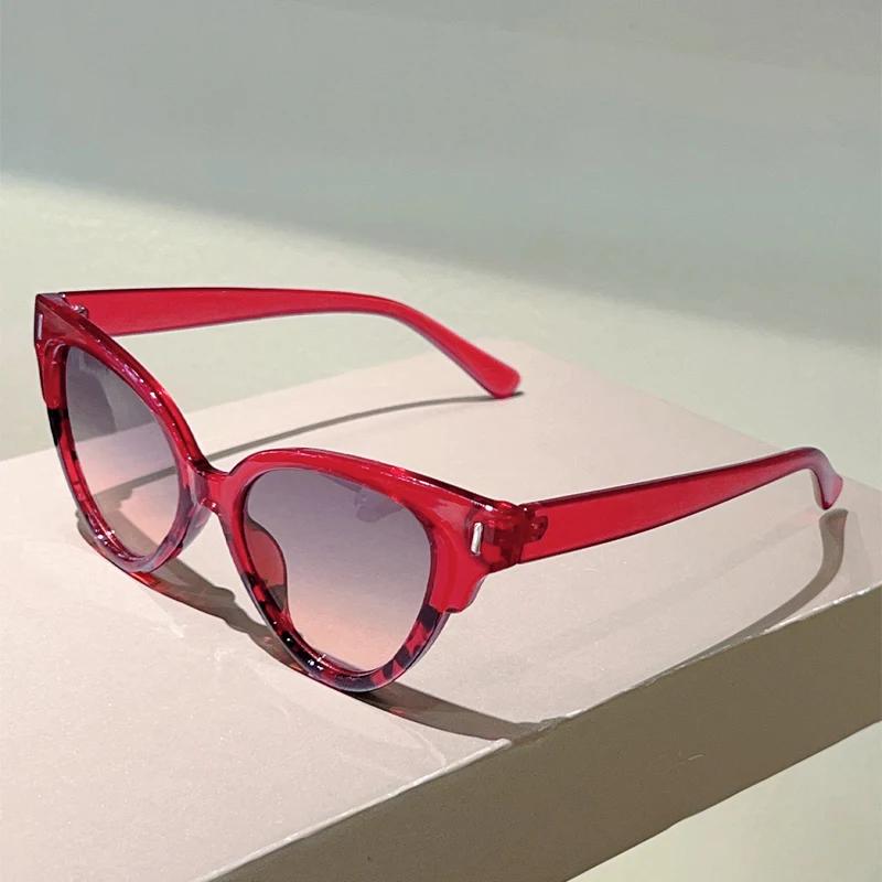 

Солнцезащитные очки Кошачий глаз Женские Новинка в Винтажной Моде Повседневный Декор Оттенки Модный Дизайн Бренда Оправа Конфетного Цвета Солнцезащитные Очки