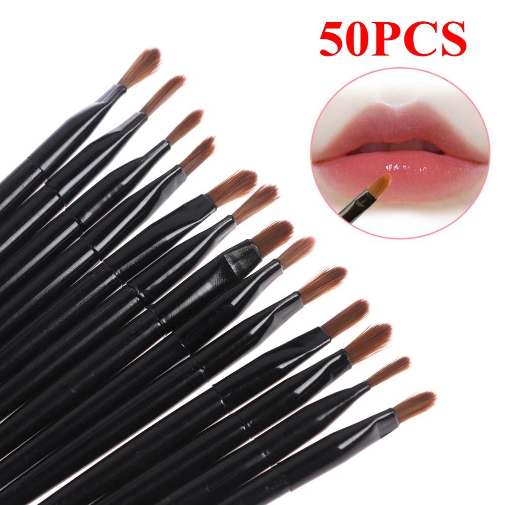 11/111Pcs Disposable Lip Brush Gloss Wands Applicator Makeup Cosmetic Brush Lip Liner Brush Eyeliner Brush Makeup Tools