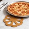 Thickened Wooden Trivets for Hot Pots Pans Hollow Carved Heat Resistant Coasters Non-Slip Round Wood Hot Pads for Kitchen Decor