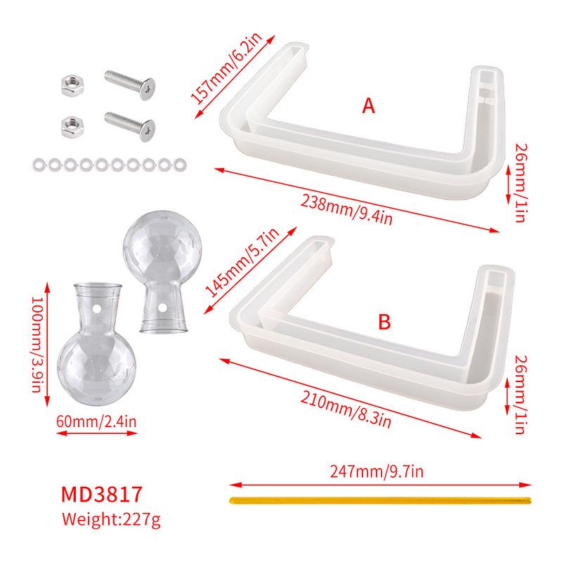 DIY Silicone Mold for Creative Hydroponic Plant Vase and Desktop Stand