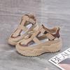 Summer new breathable hollow sandals thick-soled heightening sports and leisure dad shoes