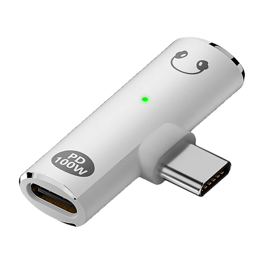 PD 100W USB C To 3.5mm Adapter Converter USB C Charge Adapter 2-in-1 Audio Adapter Mobile Phones