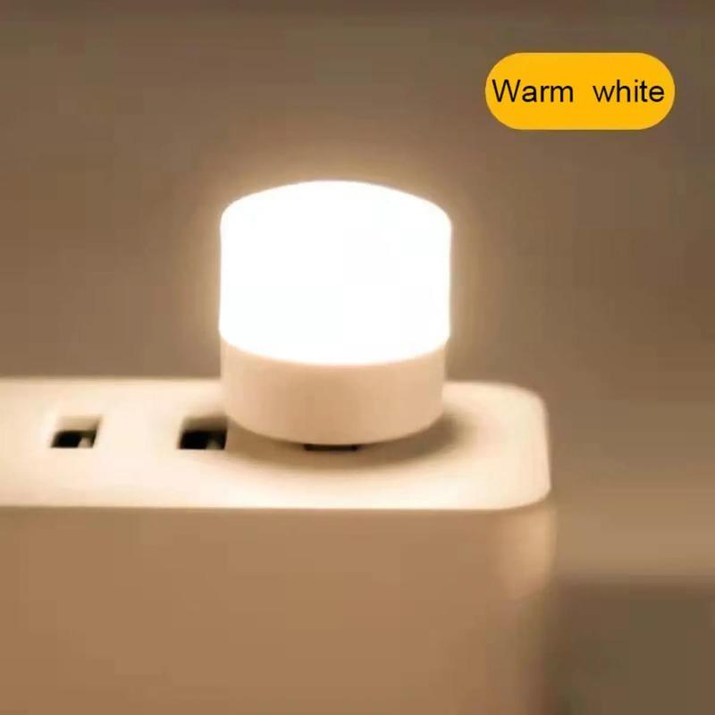

Mini Portable USB LED Night Light, Cool White Reading Lamp, Bedside Table Book Light, Small Bedroom Room USB Plug In Lamp 2.37*3.66CM теплим білим кольором