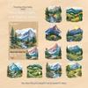 RetroStoryPET Mountain Stream Sticker Pack: Aquascaping & DIY Journal Decorations