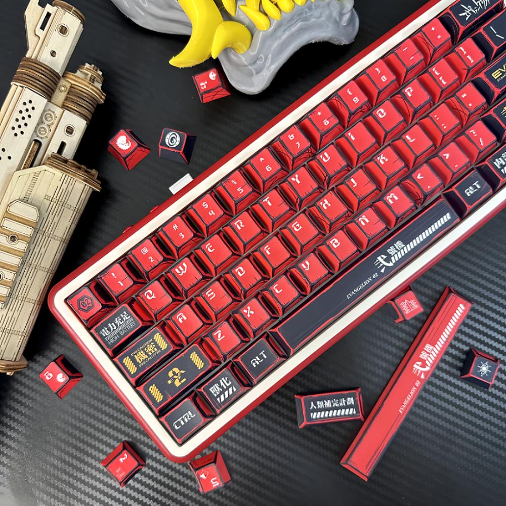 Anime Style Keycap Set 137 Keys PBT Cherry Keycap No.2 for Mechanical Keyboard MX Switch 68/84/87/104 Replacement Cap