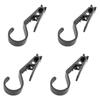 4Pcs Antiskid Clamp Tent Fixed Clip Outdoor Camping Lights Hook Holder Enduring Tent Clamps Nonslip Fixing Clips